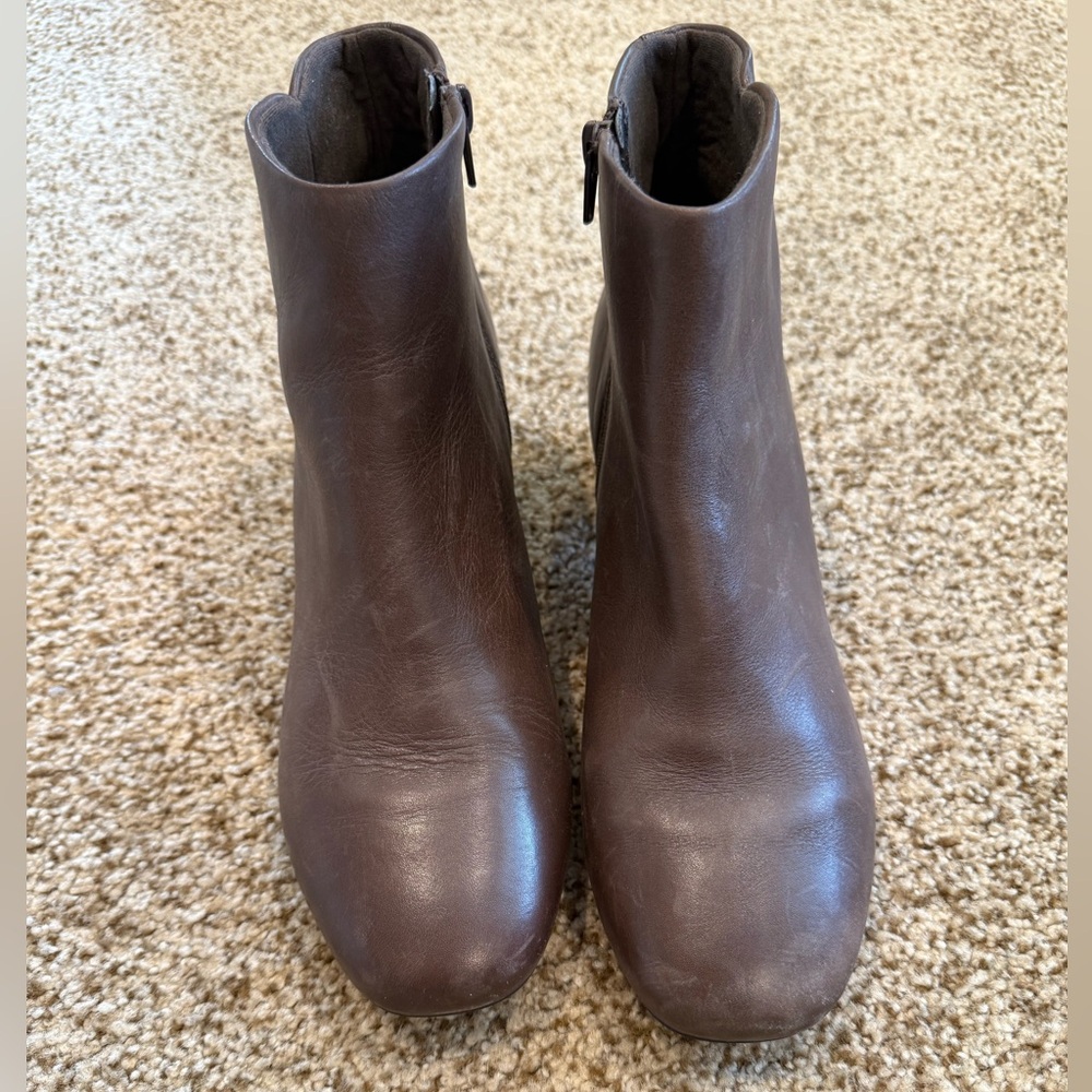 Clarks Brown Ankle Booties
